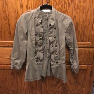 Like New 3/4 Sleeve Green Jacket